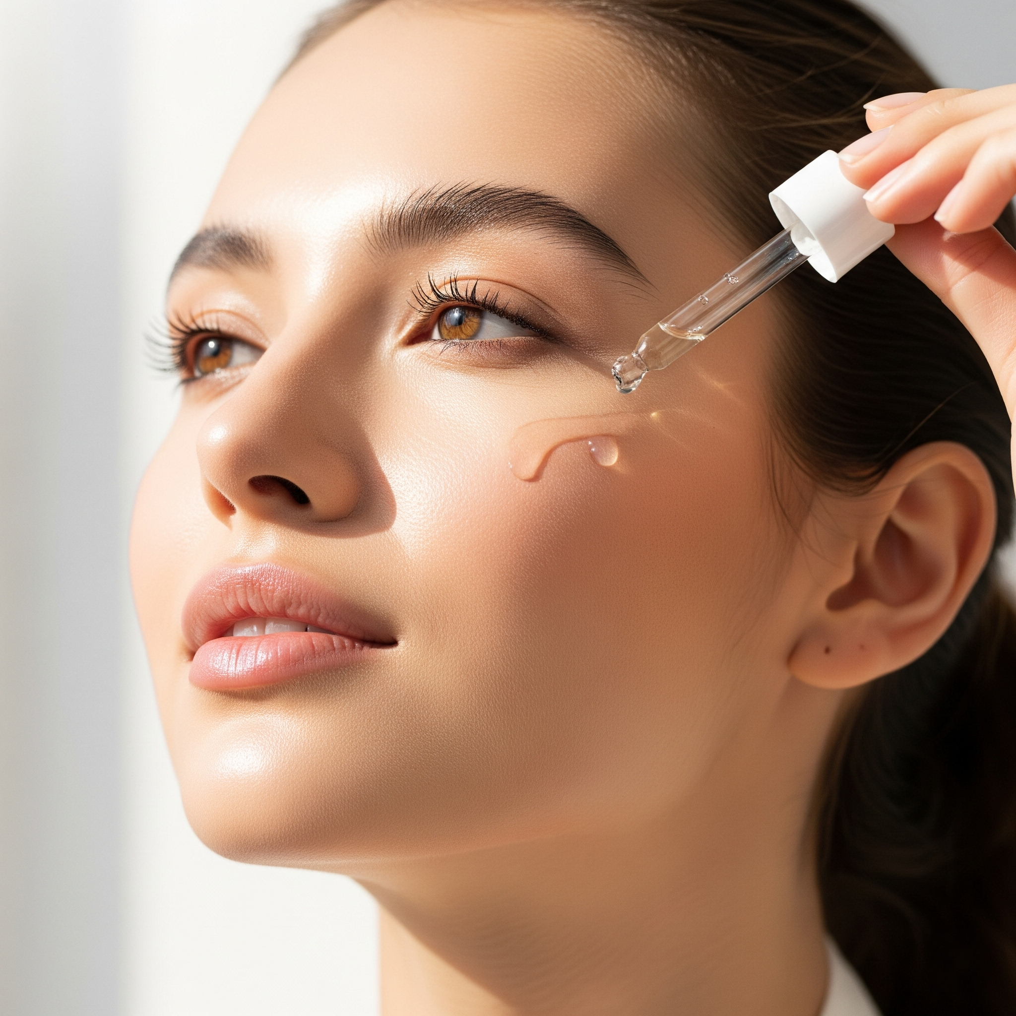 Woman with glowing, healthy skin